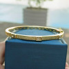 Baguette Cut White Sapphire Classic Tennis Bangle