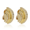8ctw White Sapphire Contemporary Art Inspired Bold Earrings