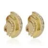 8ctw White Sapphire Contemporary Art Inspired Bold Earrings