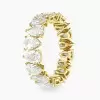 12ctw Pear Cut White Sapphire Eternity Ring