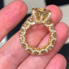 13ctw Radiant Cut Yellow Sapphire Engagement Ring