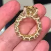 13ctw Radiant Cut Yellow Sapphire Engagement Ring