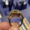 3.5ct Three-stone Yellow Sapphire Ring in Gold