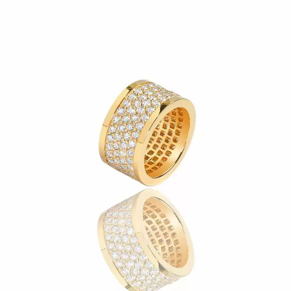 5ct Round Cut White Sapphire Eternity Band in Gold