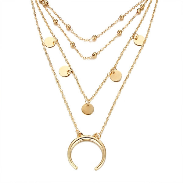 Half-moon Multi-layer Fashion Necklace