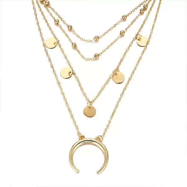 Half-moon Multi-layer Fashion Necklace