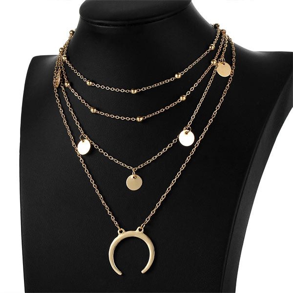 Half-moon Multi-layer Fashion Necklace