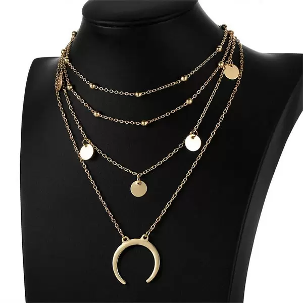Half-moon Multi-layer Fashion Necklace