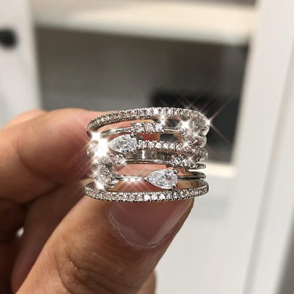 Handmade Split Shank 925 Sterling Silver Wedding Band