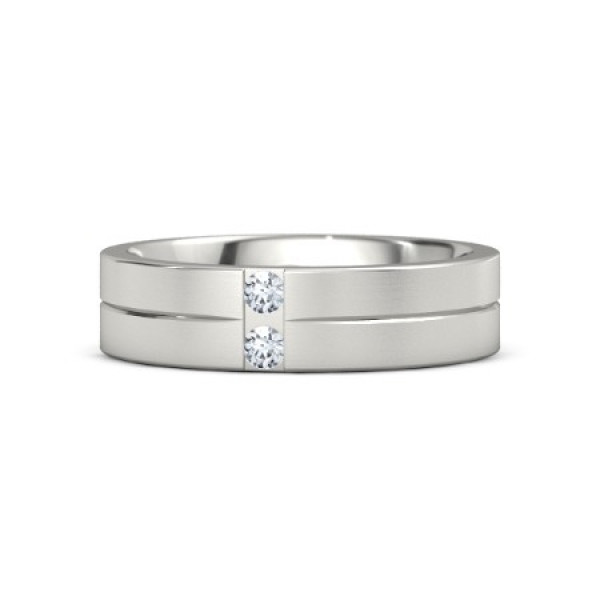 Handmade Sterling Silver Snake Eye Men's Band Ring