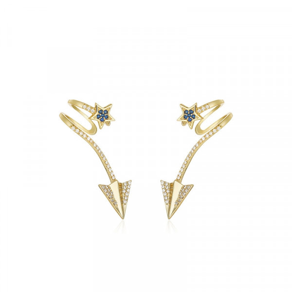 Paper Airplane Wrap Earrings Studs Clips