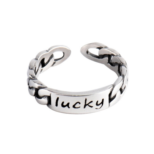 925 Sterling Silver Handmade Lucky Ring