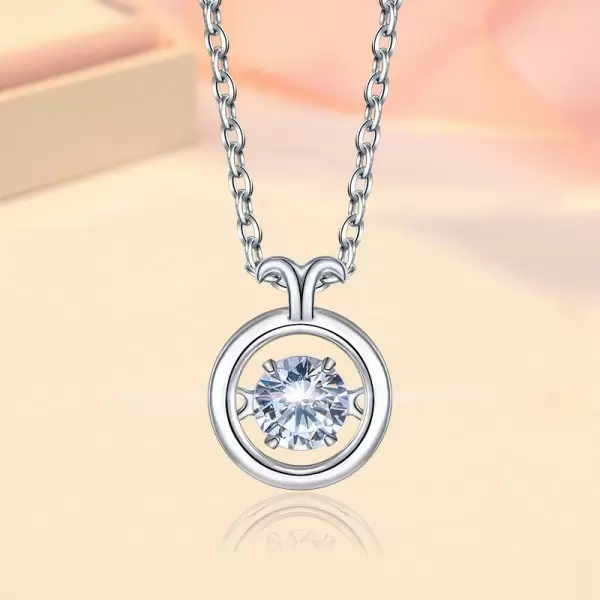 Handmade Constellation Design Dancing Stone Pendent Necklace