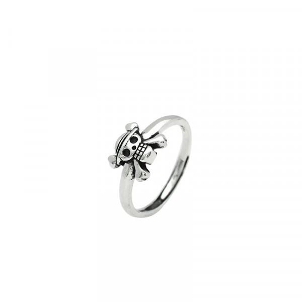 Sterling Silve Retro Skull Ring  Eternity Ring 