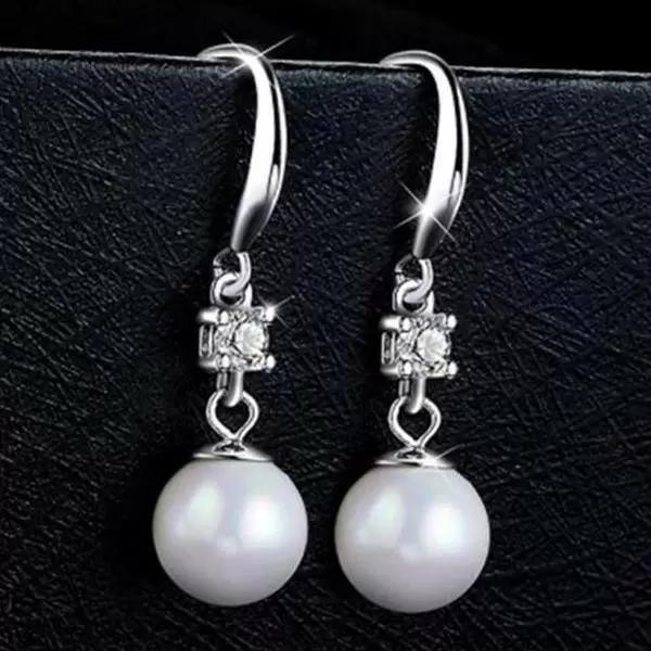Classic Pearl Sterling Silver Earrings