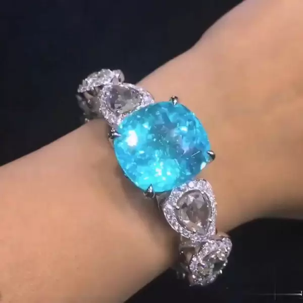Luxury Ocean Blue Sapphire Bracelet