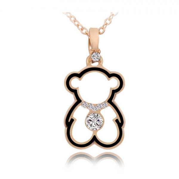 Paddington Bear Pendant Alloy Necklace