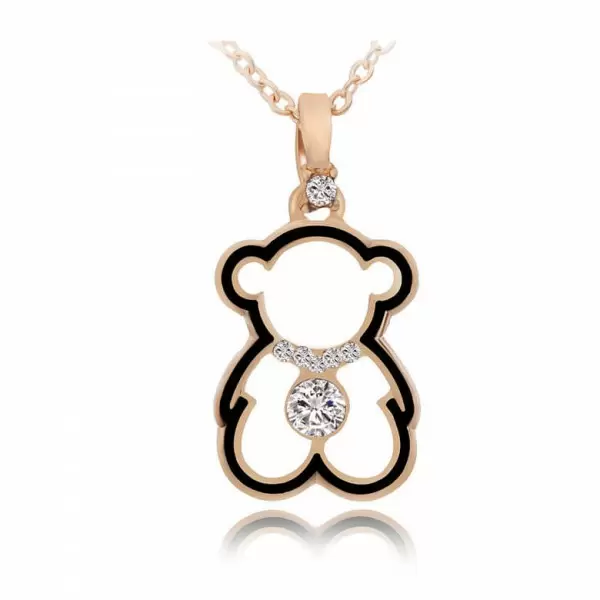 Paddington Bear Pendant Alloy Necklace