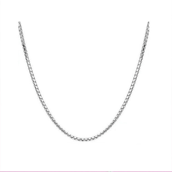Ladies' 0.8mm Adjustable Box Chain Necklace