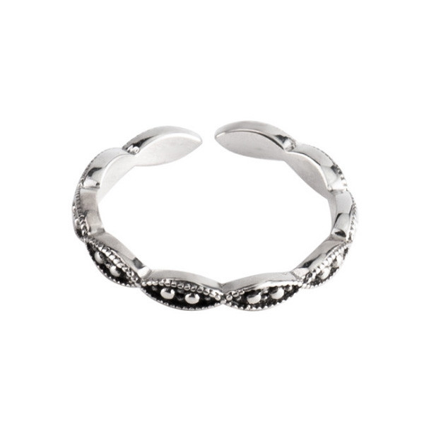 925 Sterling Silver Handmade Vintage Bead Stackable Ring
