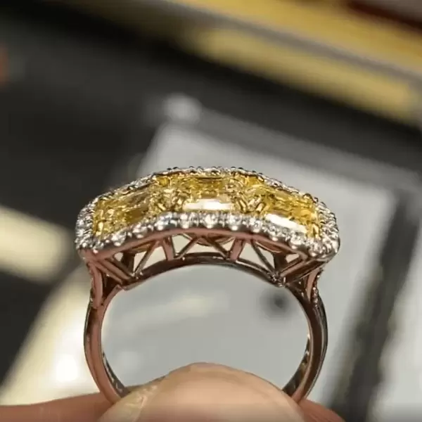 Asscher cut yellow sapphire store