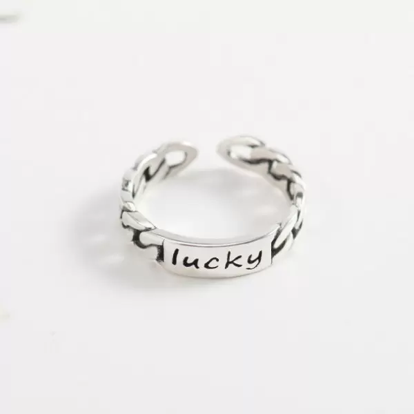 925 Sterling Silver Handmade Lucky Ring