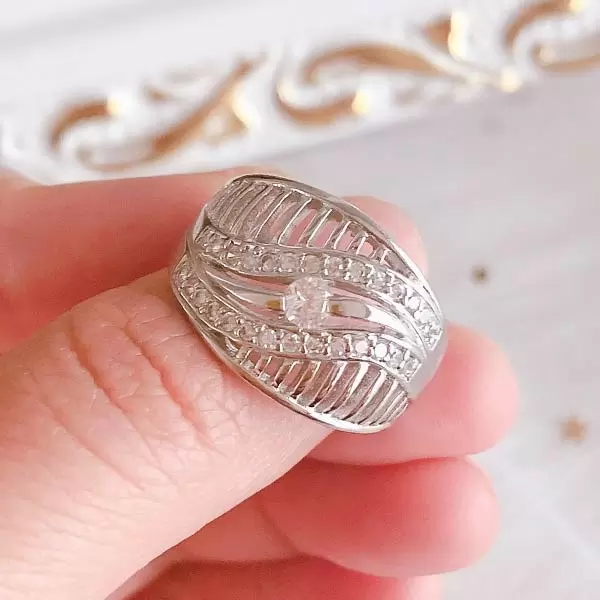 Handmade Fancy Sterling Silver Wedding Band