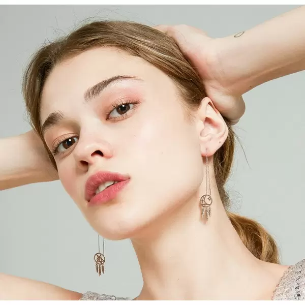 Dream Catcher Earrings Female Long Tassel Ear Line