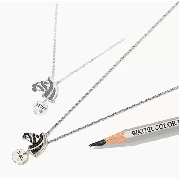 African Prairie Series Zebra Pendant Necklace