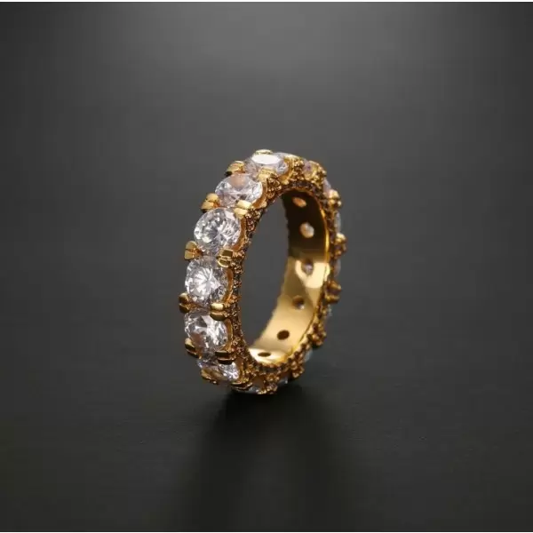 Handmade Yellow Color Round Cut Men's Ring Band