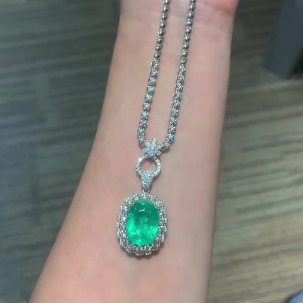 Paraiba Gemstone Necklace