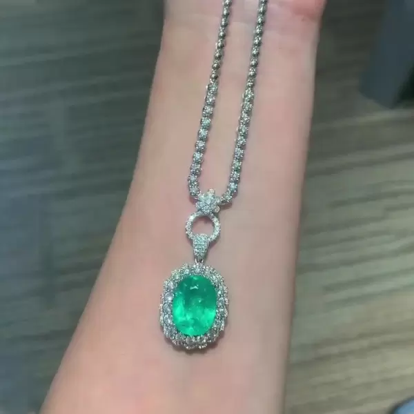 Paraiba Gemstone Necklace