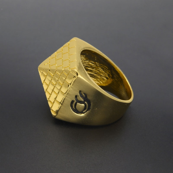 Pyramid Hip Hop Men's Ring In Alloy