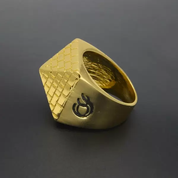 Pyramid Hip Hop Men's Ring In Alloy