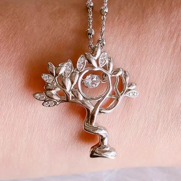 Handmade Tree Pendant 925 Sterling Silver Necklace