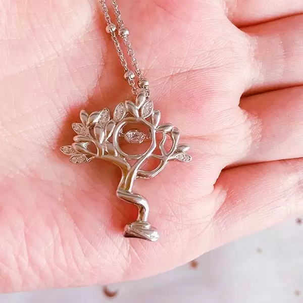 Handmade Tree Pendant 925 Sterling Silver Necklace