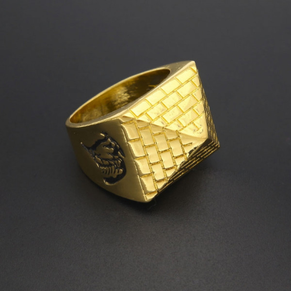 Pyramid Hip Hop Men's Ring In Alloy