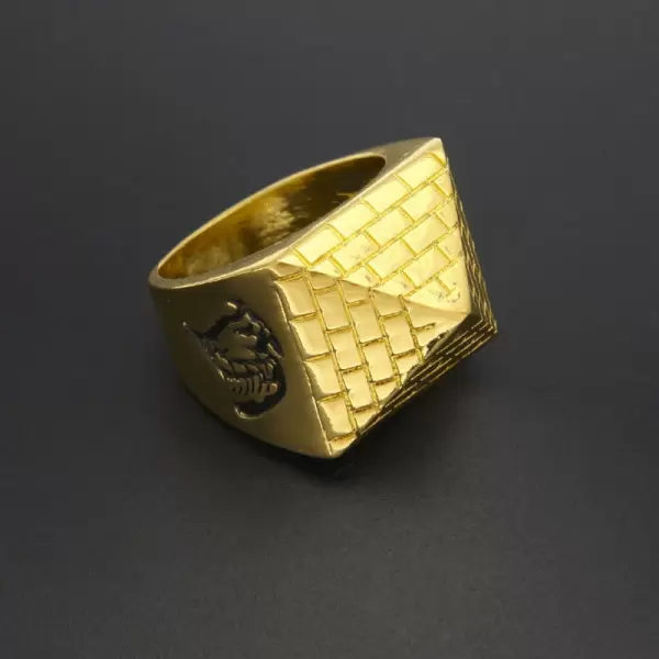 Pyramid Hip Hop Men's Ring In Alloy