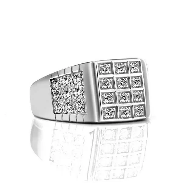 Handmade Lab-created Sapphire Sterling Silver Men's Ring