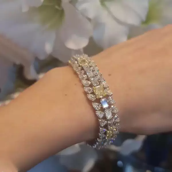 Multi-rows Sapphire Bracelet Wrist Chains