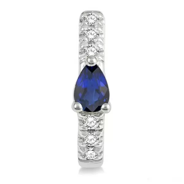 8.35ct Unique Pear-shaped  Sappire Hoops