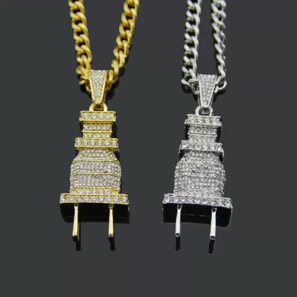 Men's Hip Hop Plug Necklace