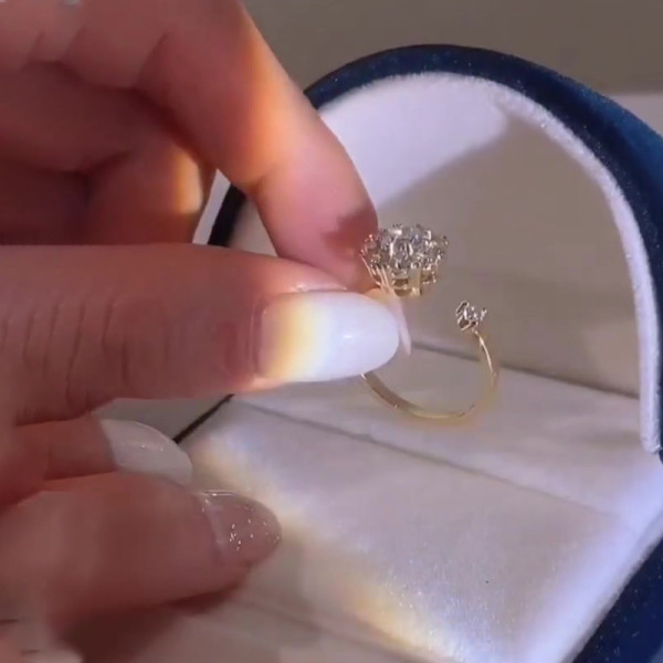 Rotating Sterling Silver Open Ring