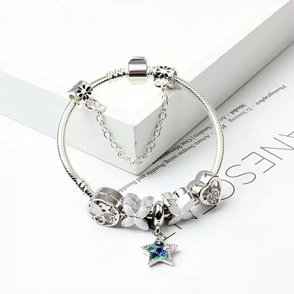 Star of Ocean Four-leaf Clover Alloy Bracelet