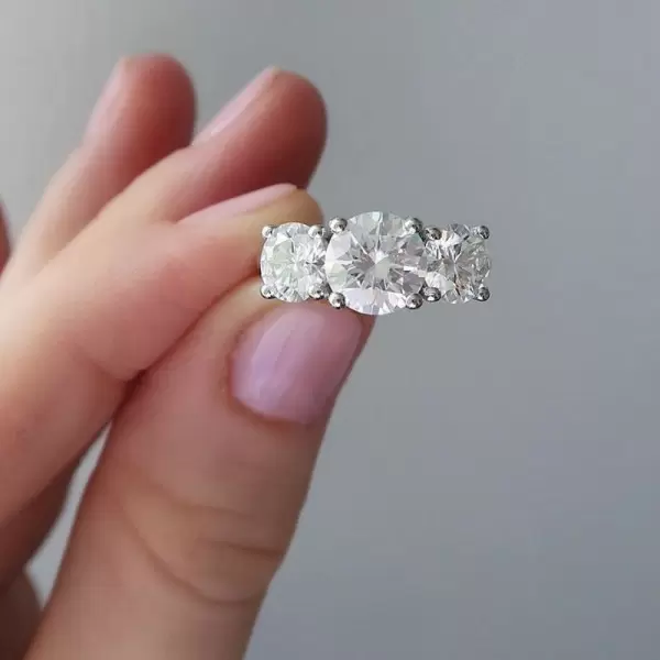 Handmade 3-Stone Wedding Band