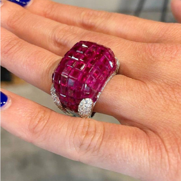 Ruby best sale ring settings