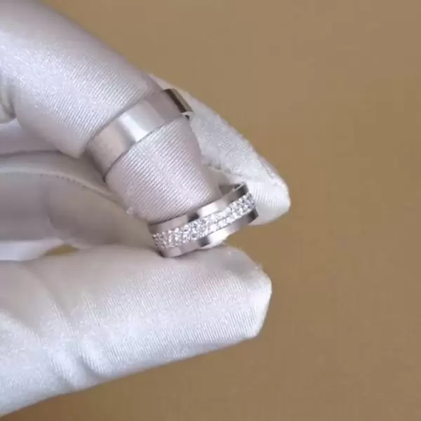 Silver Couple Ring/2pcs