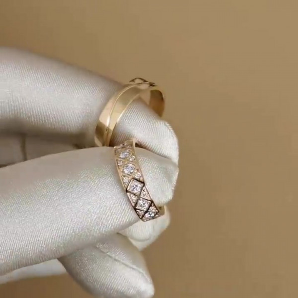 Handmade Wedding Couple Ring in 925 Sterling Silver
