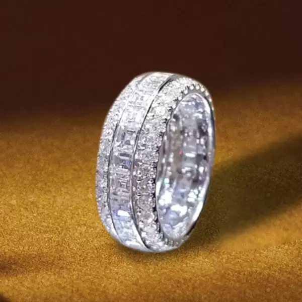 Emerald Cut Lab Created White Sapphire SayaBling
