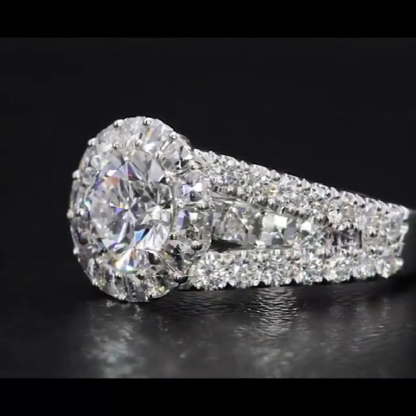 Halo Round Cut Engagement Ring